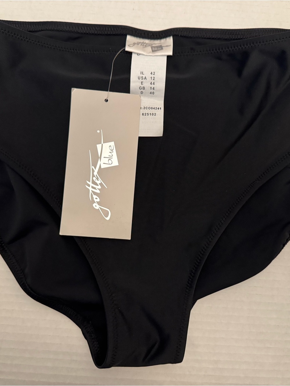 Gottex Black High-Rise Bikini Bottom
